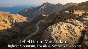 Jebel Harim Musandam Oman with scenic Hajar Mountain views and rugged landscape